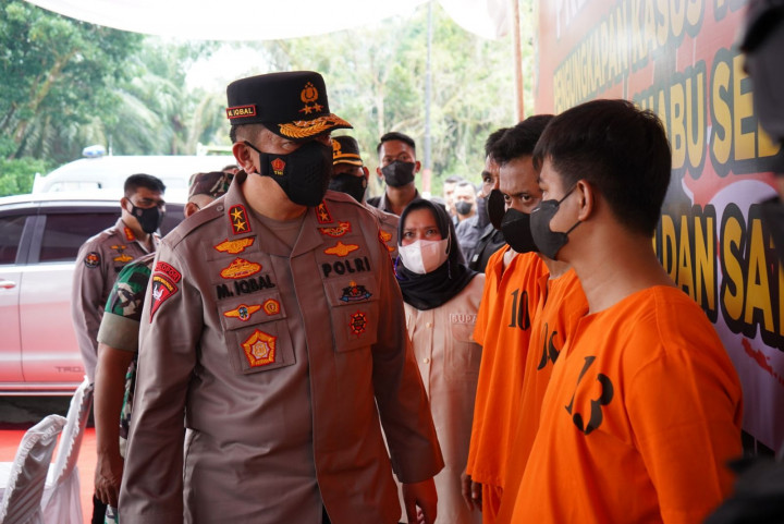 Polisi Sita 40 Kg Sabu di Riau yang Dipasok Jaringan Internasional