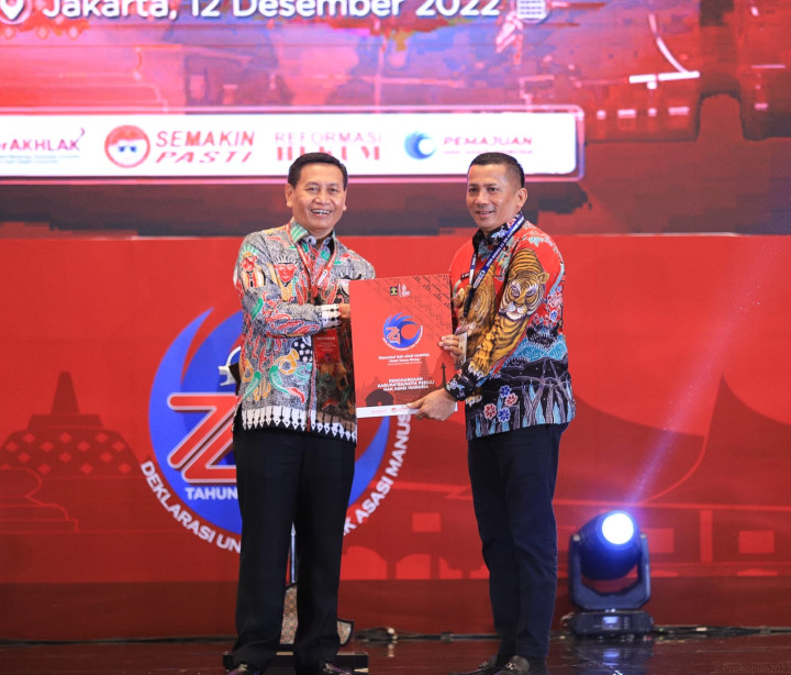 Meranti Raih Penghargaan Kabupaten Peduli HAM