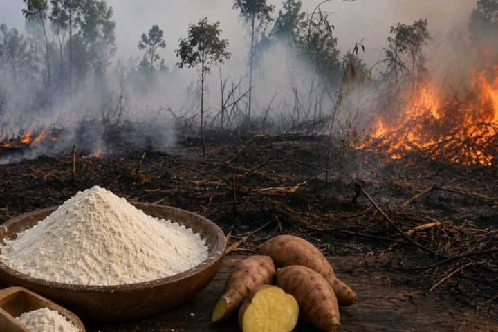 Viral Inovasi “Ubi Bombing”, Prabowo Soroti Inovasi Pemadam Api Berbahan Singkong