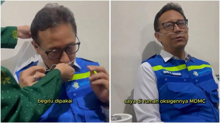 Disuruh Beradaptasi, Belum Genap 24 Jam Menkes Alami Sesak Napas